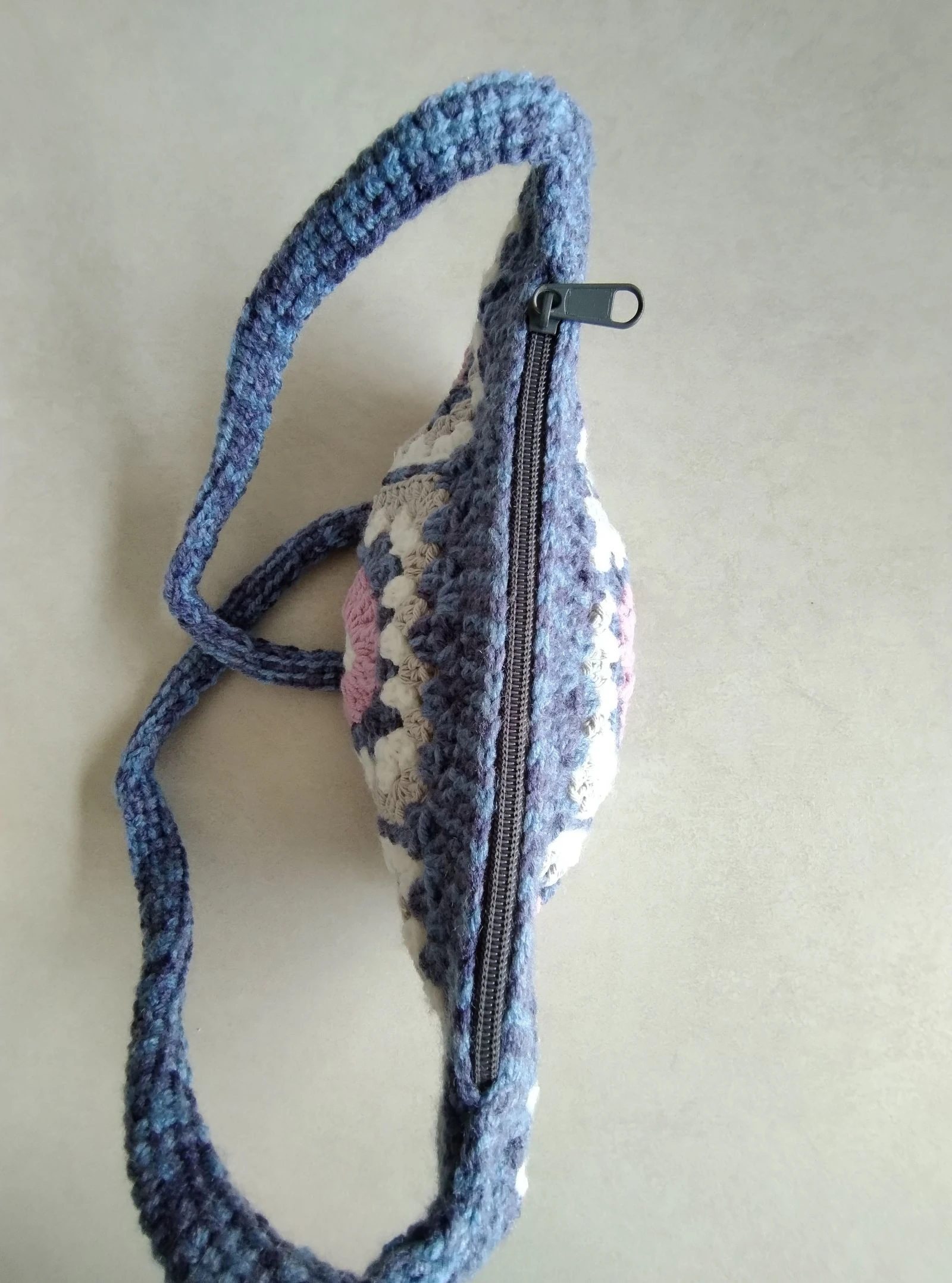 ✨ crossbody bag phone bag festival bag handmade blue – photo 3